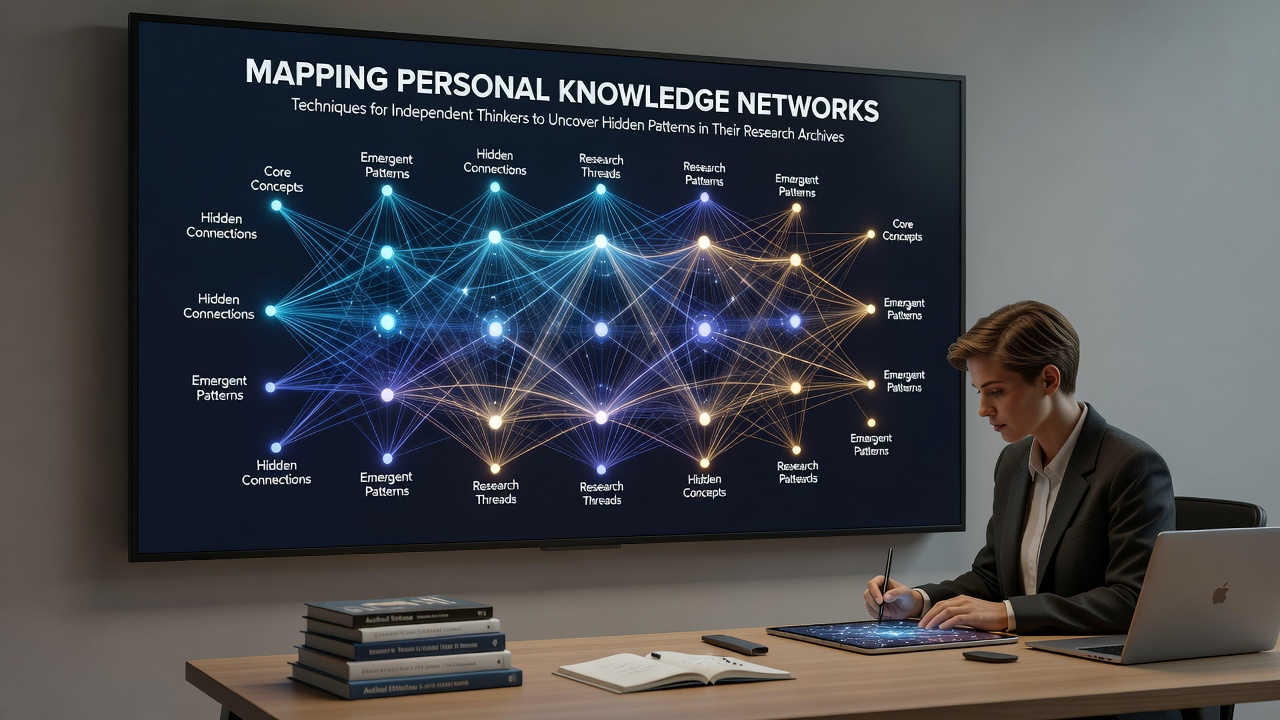 Mapping Personal Knowledge Networks: Techniques for Independent Thinkers to Uncover Hidden Patterns in Their Research Archives
