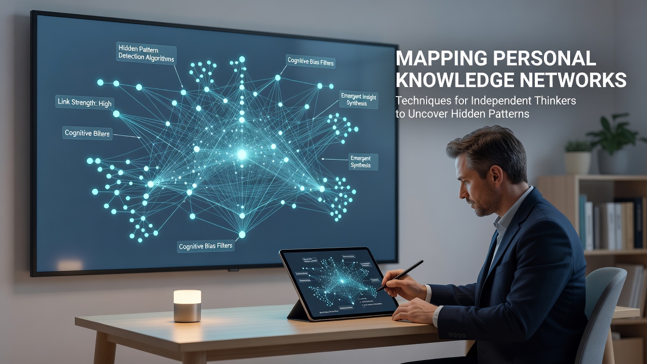 Detailed graph view showing clusters and bridges within a researcher's personal knowledge network