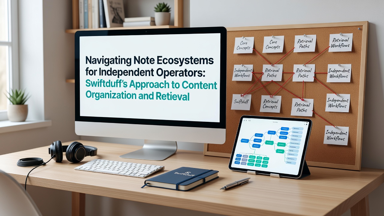 Navigating Note Ecosystems for Independent Operators: Swiftduff's Approach to Content Organization and Retrieval