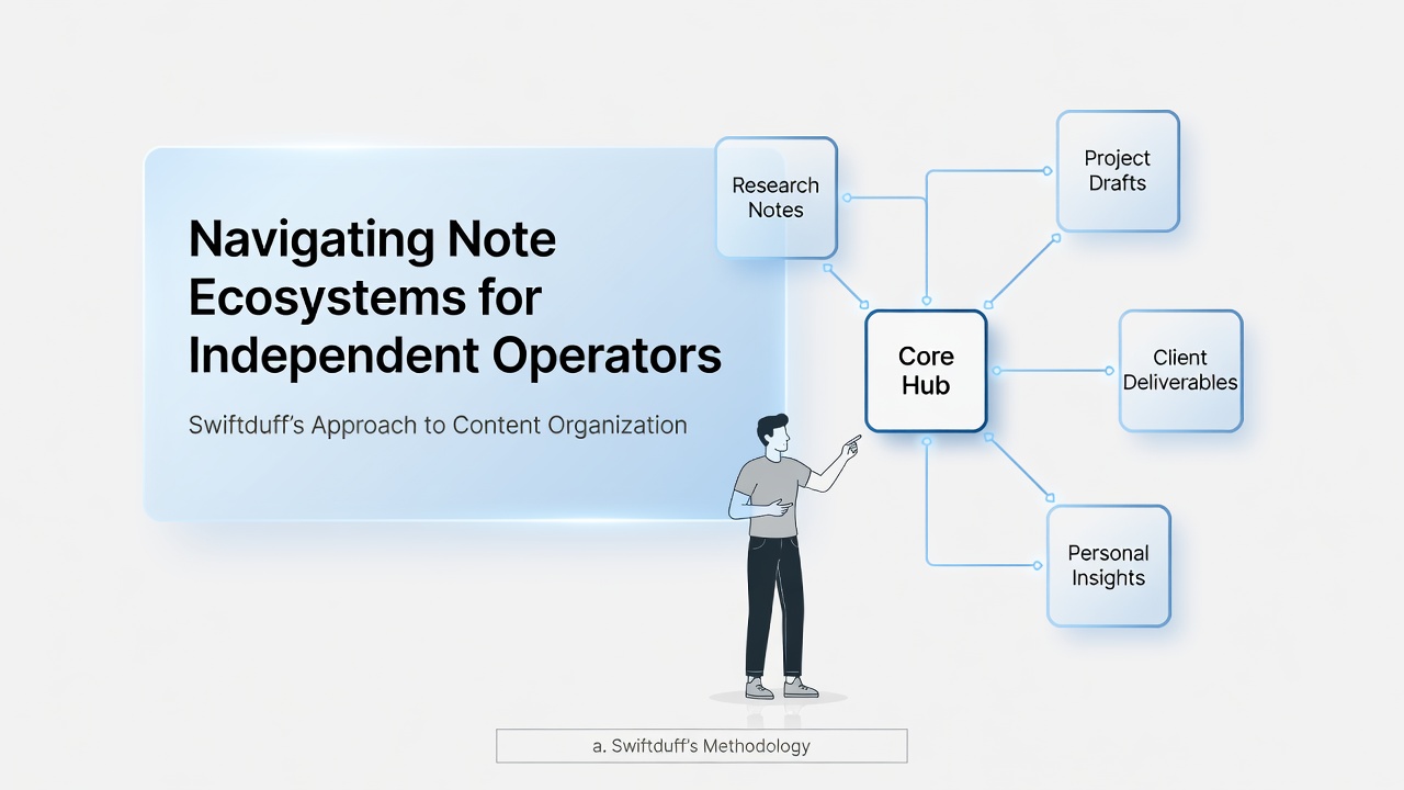 Swiftduff retrieval dashboard displaying linked note clusters and search filters